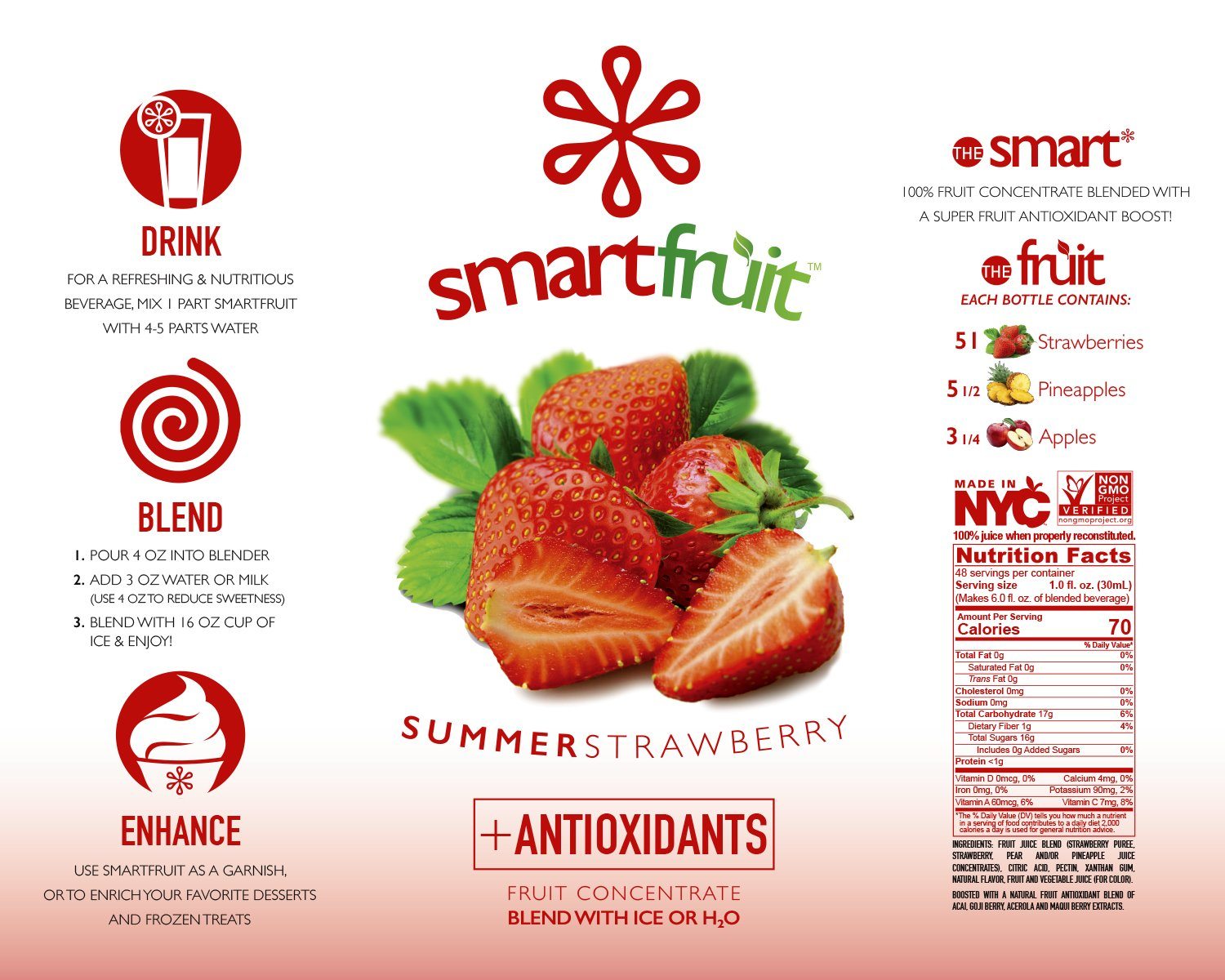 Smartfruit Summer Strawberry Puree