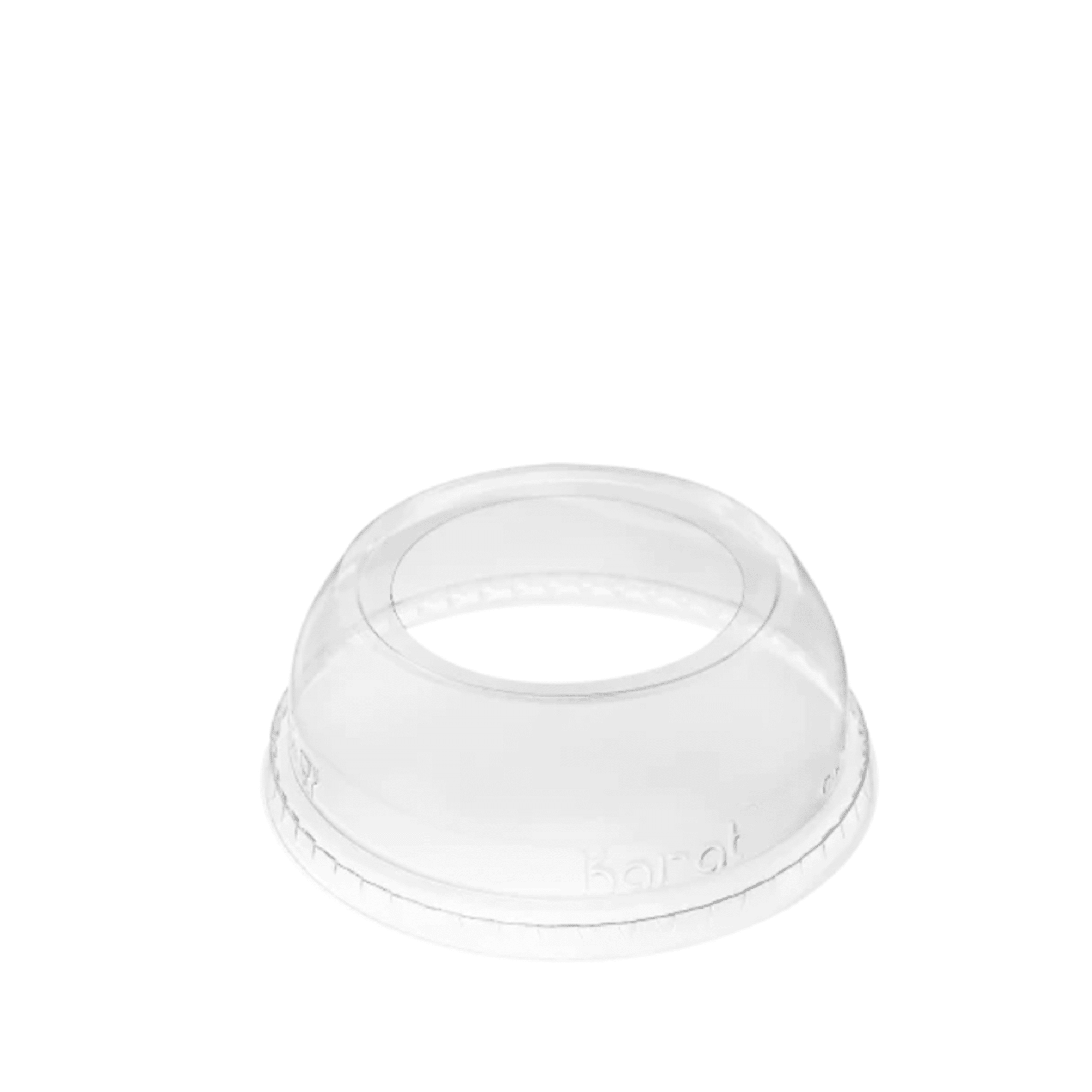 Karat Wide-Hole Domed PET Lid, 12-24oz