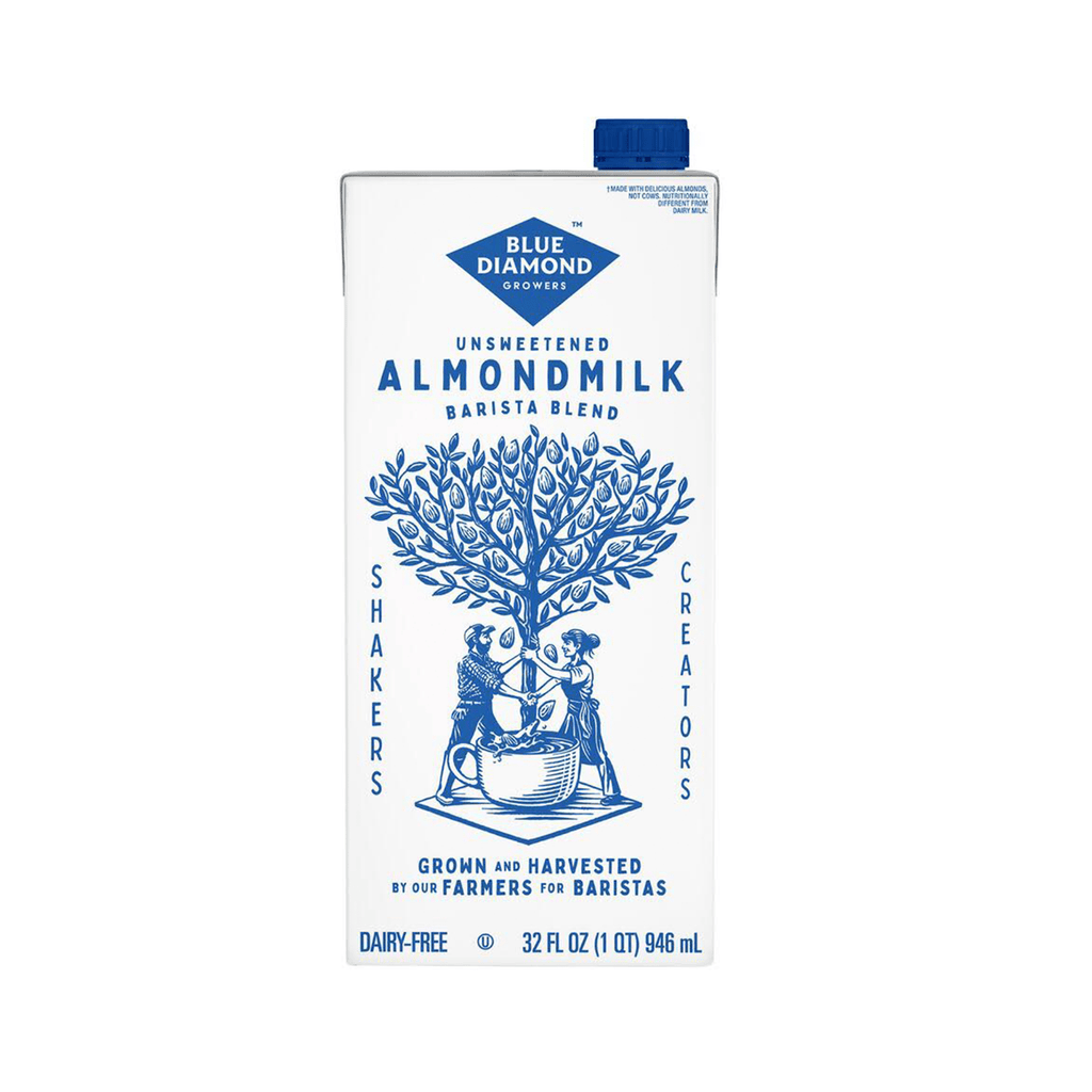 Almond Breeze Barista Blend Unsweetened Almond Milk - 2 cases of 12, 32oz cartons (24 cartons)