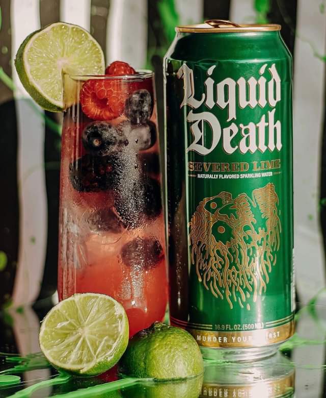 Liquid Death Sparkling Water Severed Lime
